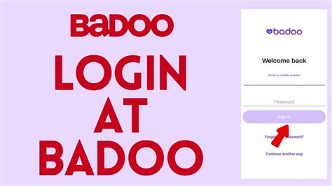 badoo sign in login|log in to badoo account.